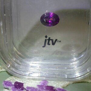 JTV Mozambique Grape Colored Garnet 7x5mm Oval Cut loose stone Sealed in Jar